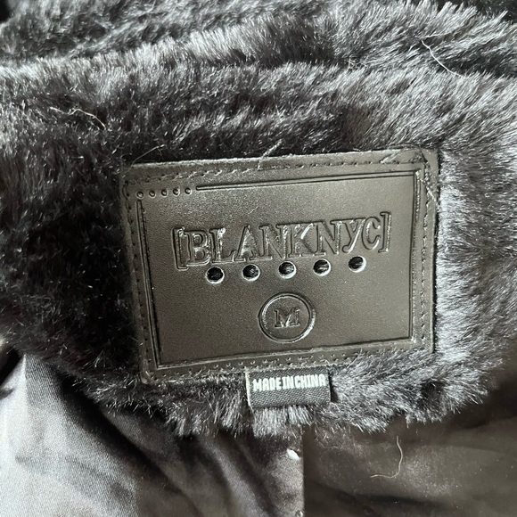 BLANKNYC Black Hooded Faux Fur Cozy Jacket - Picture 6 of 8